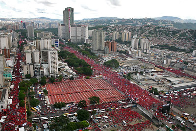Massive demonstration in Caracas