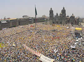 More than a million demonstrate in Mexico City