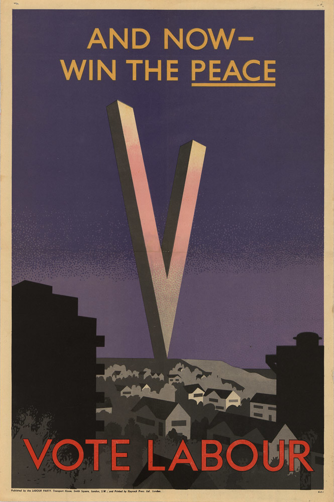 Labour post war poster Image public domain