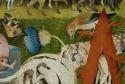 The Garden of Earthly Delights by Bosch-bird feeding humans