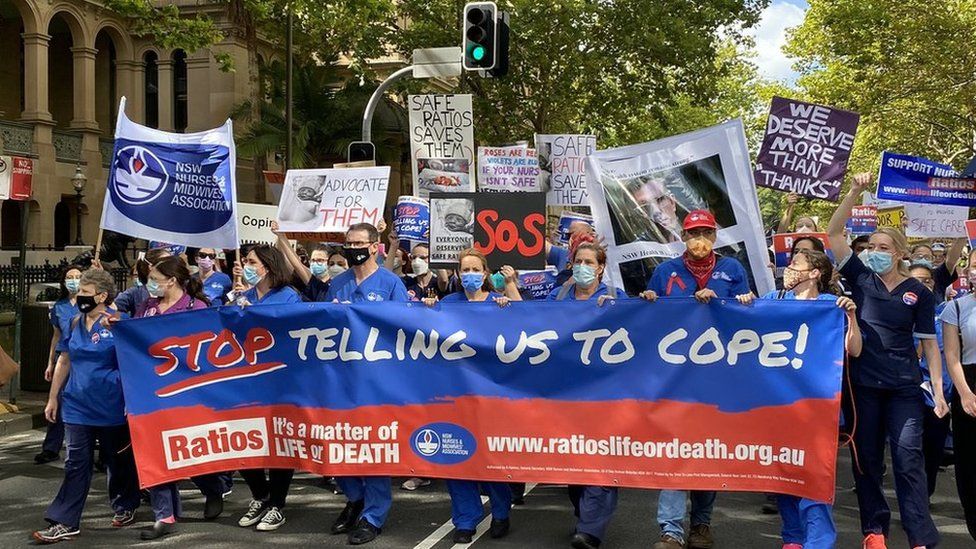 nurses strike Image Australian Nursing Midwifery Federation