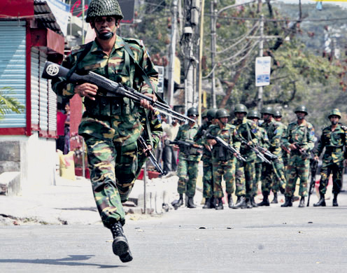 Bangladesh Army move into a Jumma town