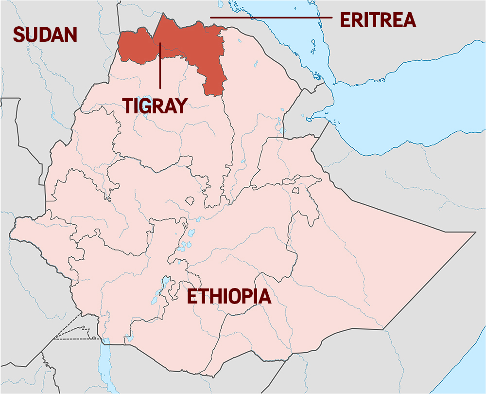 Ethiopia map Image wikimedia