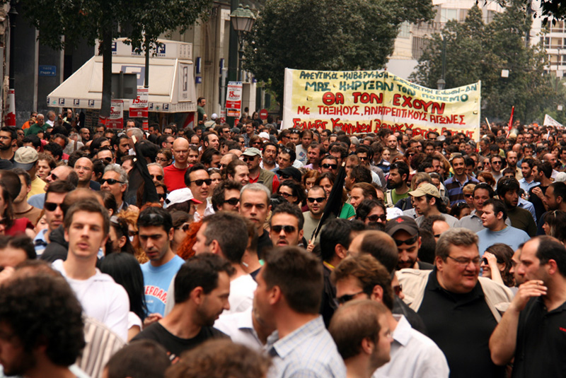 General strike in Greece on May 5, 2010. Photo by George Laoutaris.