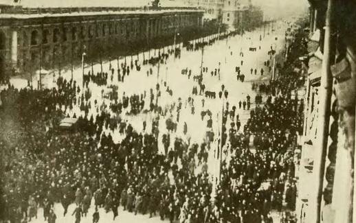 Demonstration in Nevsky Prospekt - Public Domain