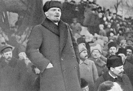 Lenin speaking in 1919 Image Goldshtein G