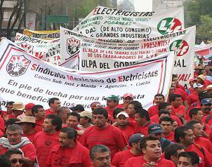 Mexico: Support electricity workers of the Luz y Fuerza del Centro