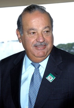 Carlos Slim is the richest person in the world and has made his fortune from privatized tele-comunication companies. Photo by José Cruz/ABr