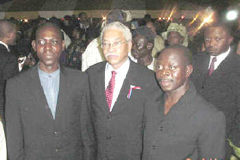 Adams Oshiomhole, former president of the NLC (right) (Picture source: Wikipedia)