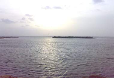 A view of Lake Keenjhar