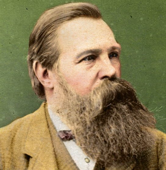 Friedrich Engels portrait colored Artistosteles Wikimedia Commons