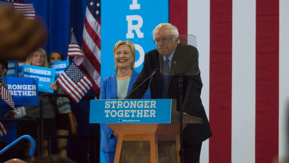 Bernie Sanders Hillary Clinton 2016 Image Image Flickr Marc Nozell