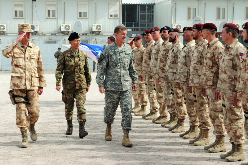 General McChrystal inspecting troops in Herat. Photo by Mass Communication Specialist 1st Class Laurie L. Wood.