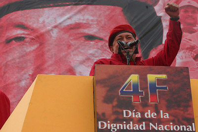 Chavez speaking