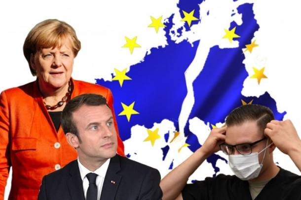 歐盟各國領袖正在互相廝殺。 //圖片來源：英國《社會主義呼喚報》