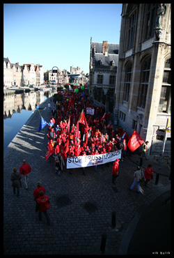 Day of action confirms determined militancy of Belgian workers