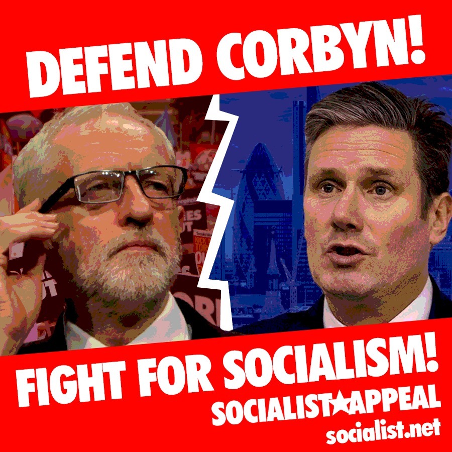 Defend Corbyn Fight for Socialism square Image Socialist Appeal