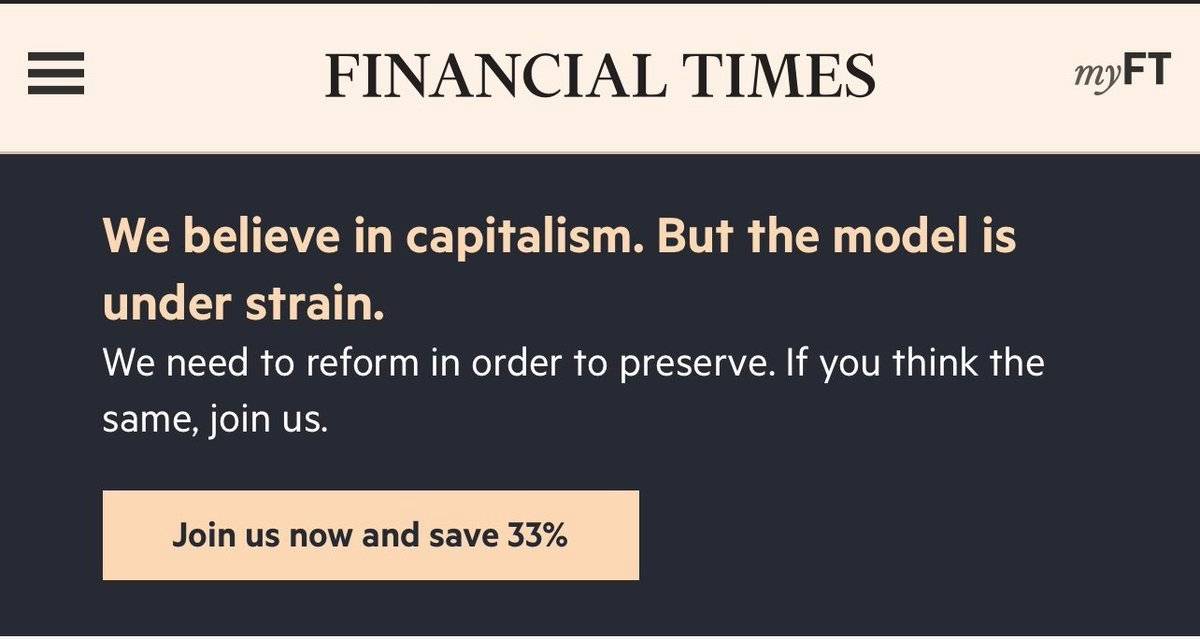 FT believe in capitalism Screenshot Financial Times