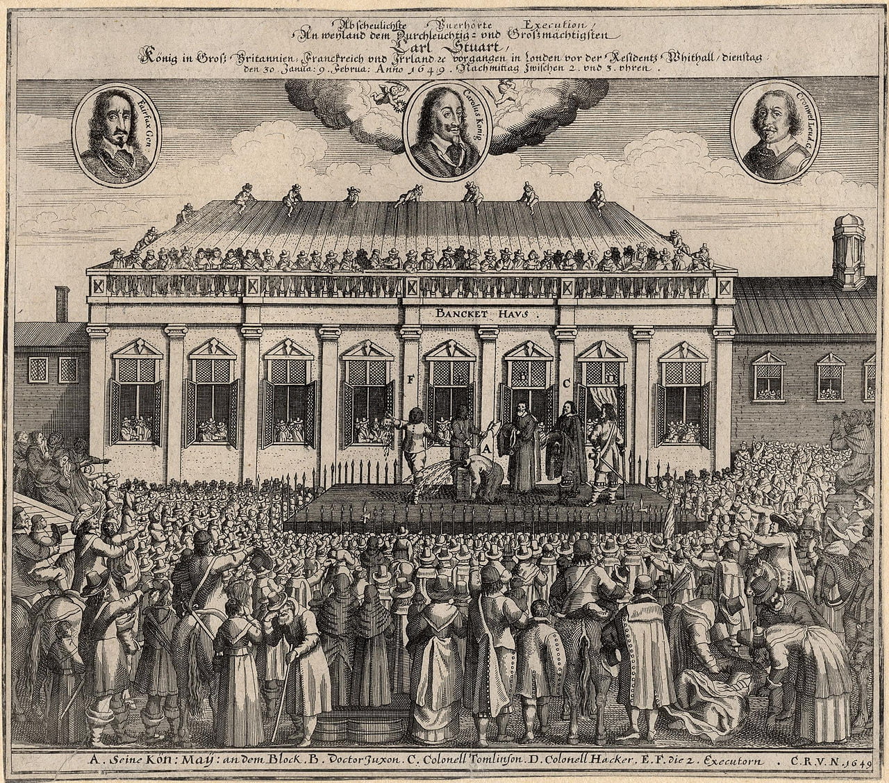The execution of King Charles I from NPG