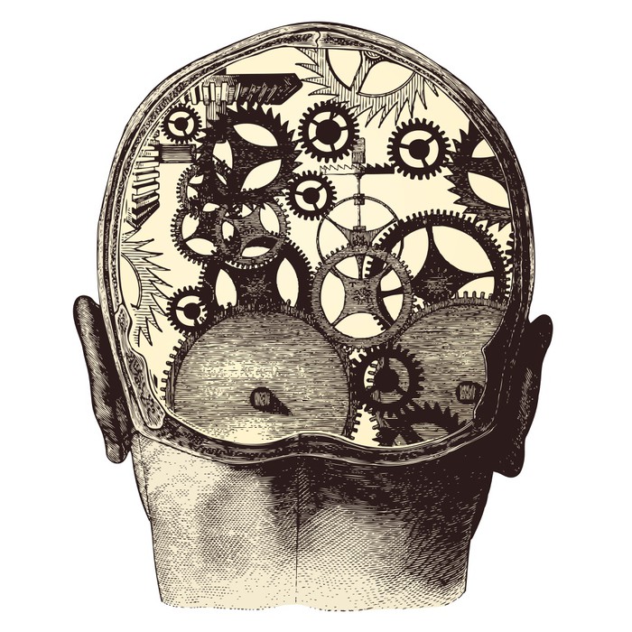 Clockwork brain Image public domain