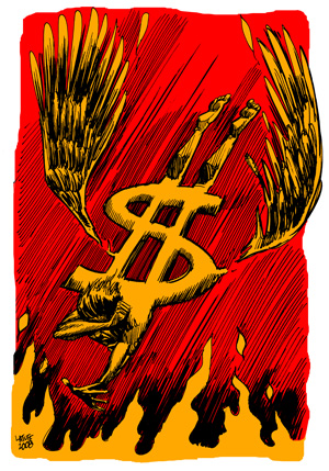 Fallen capital -  Illustration: Latuff