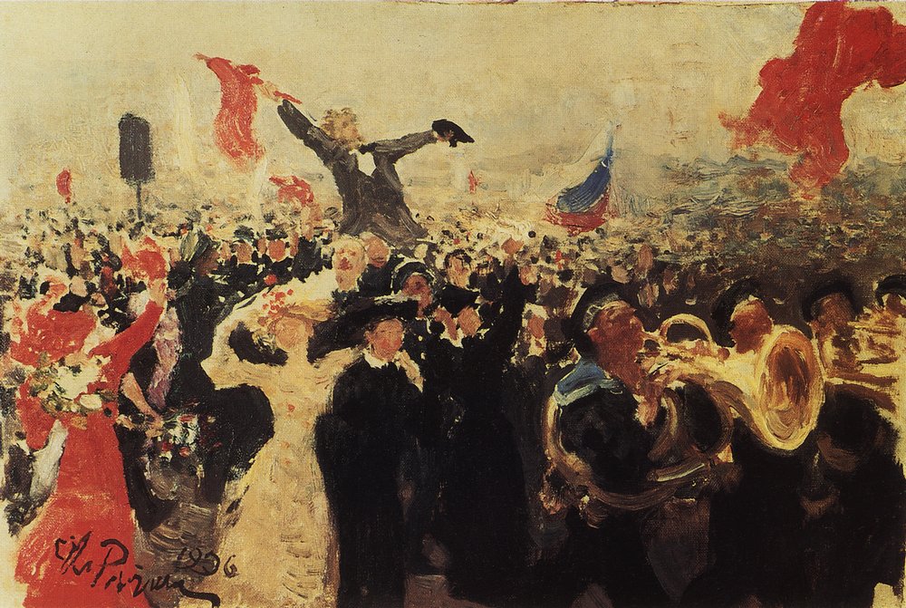 Demonstration October 1905 as perceived by Ilya Repin.