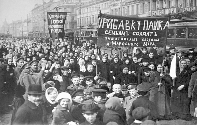 russian revolution protest 1917
