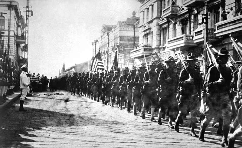 American troops in Vladivostok 1918 Image public domain
