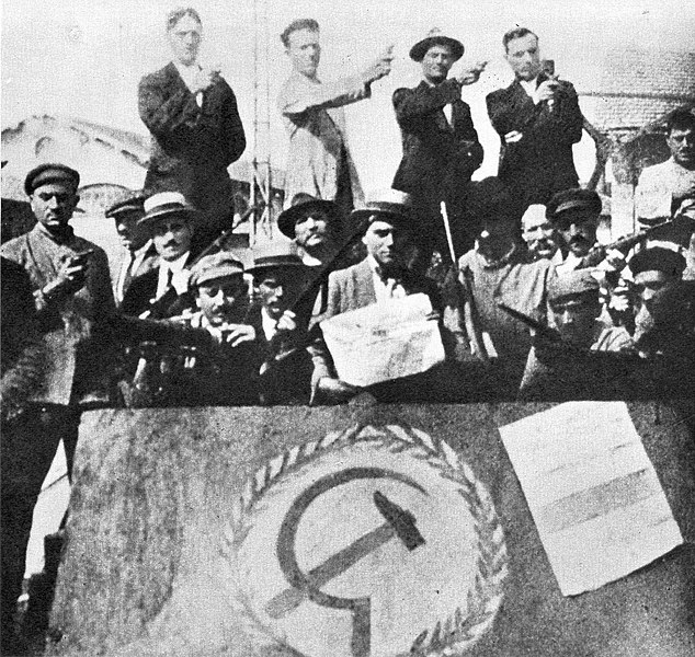 Italy Factories Red Guards 1920 Image Public Domain