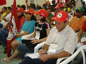 Delegates from MST (landless peasants movement)