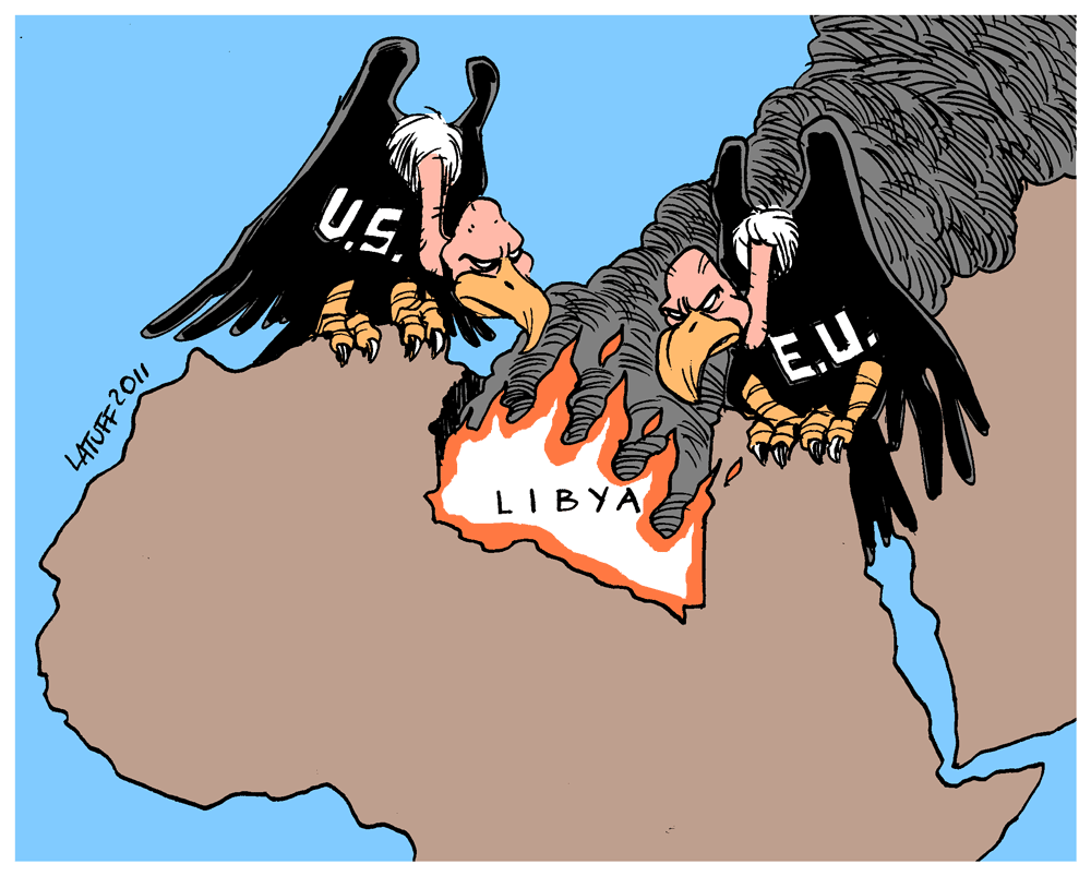 US and EU vultures - Photo: Carlos Latuff