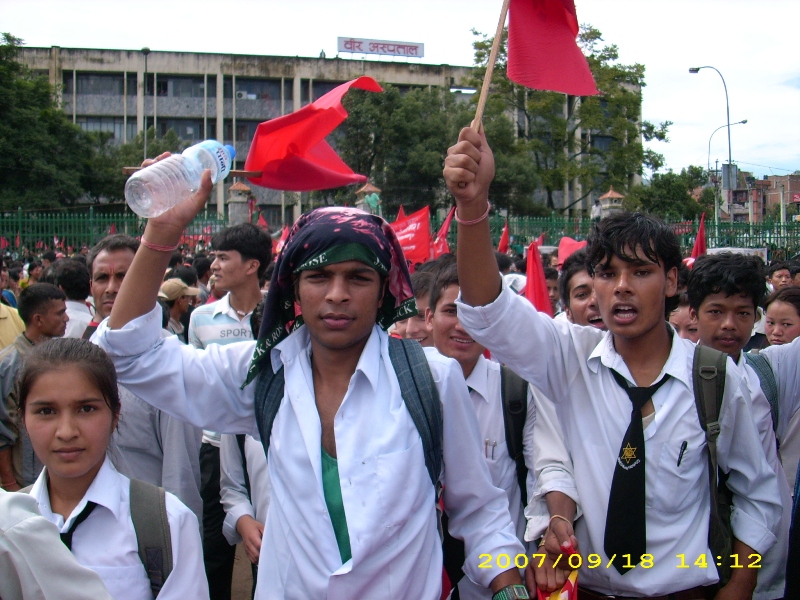 If the Communists overthrew Capitalism in Nepal they would become a becon for workers and peasants around the world. Photo by Kamred Hulaki.