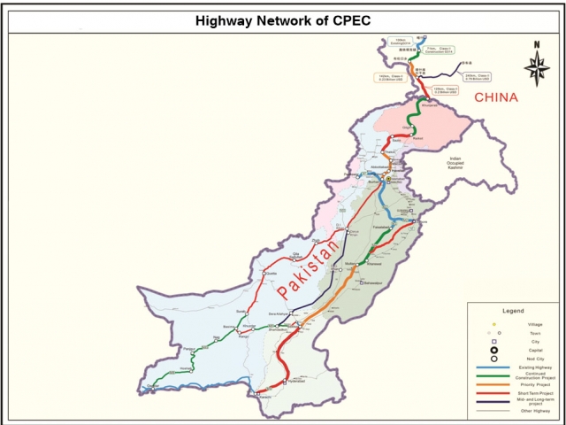 CPEC Road Network Public Domain