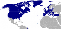 Map of NATO countries - Donarreiskoffer CC BY-SA 3.0