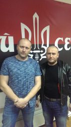 Dmitry Yarosh and Borislav Bereza Right Sector leaders