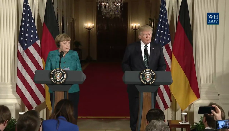 Angela Merkel Donald Trump Image The White House