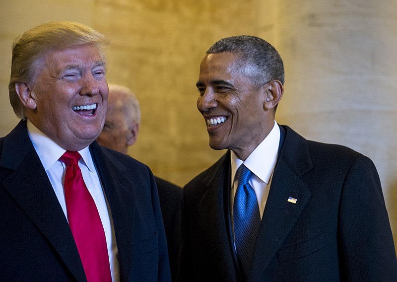Barack Obama and Donald Trump Image DoD