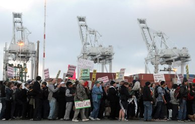 Dock workers in Oakland took action and delayed the unloading of a Zim cargo ship by over 24-hours
