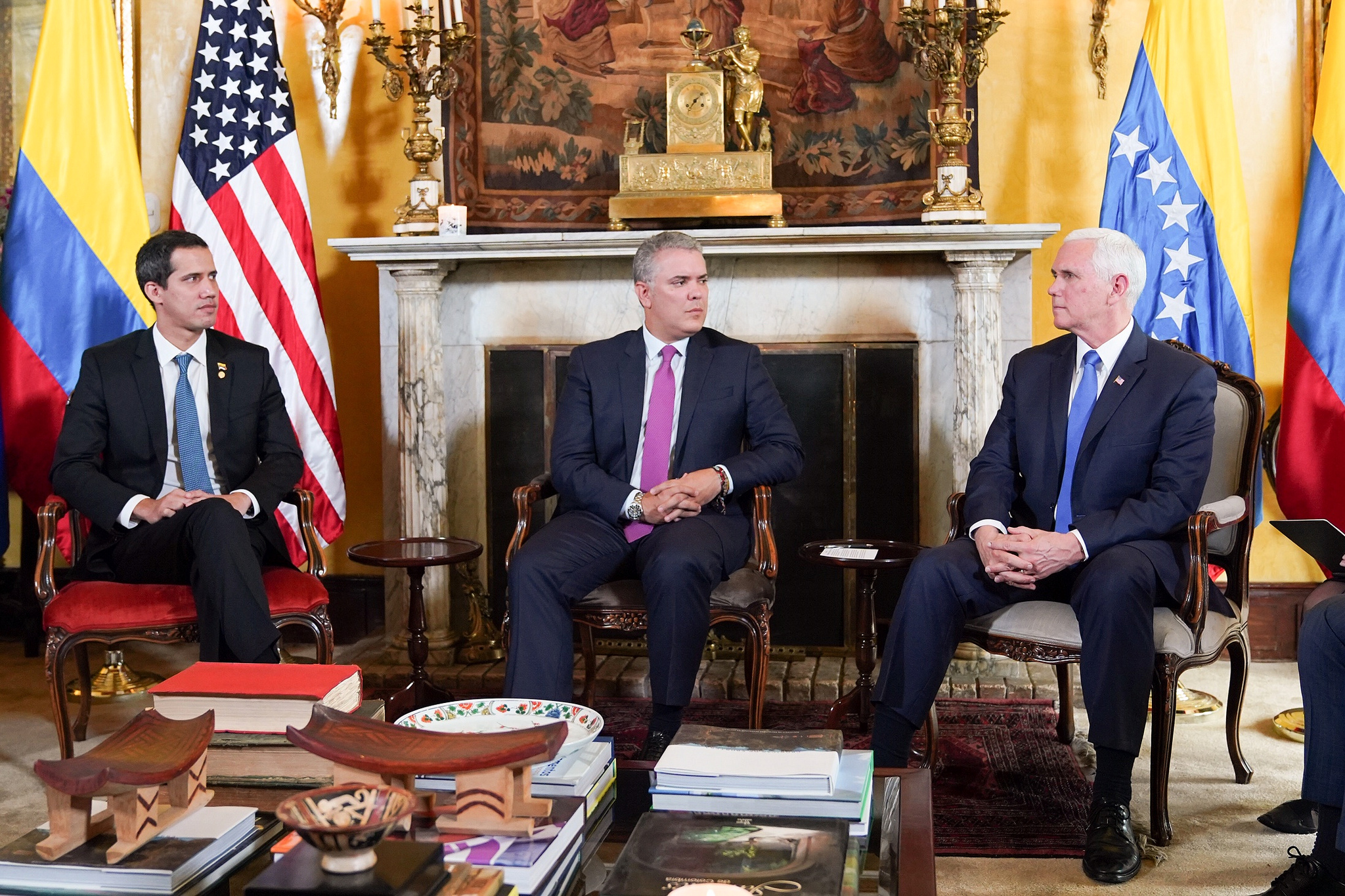 Guaido meeting Colombia Image Flickr The White House