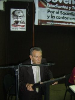 The Minister of Labour, Roberto Hérnandez also attended part of the meeting and made a speech were he saluted the CMR trade union conference.